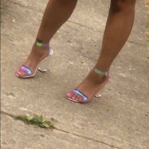 Ice transparent clear heels!